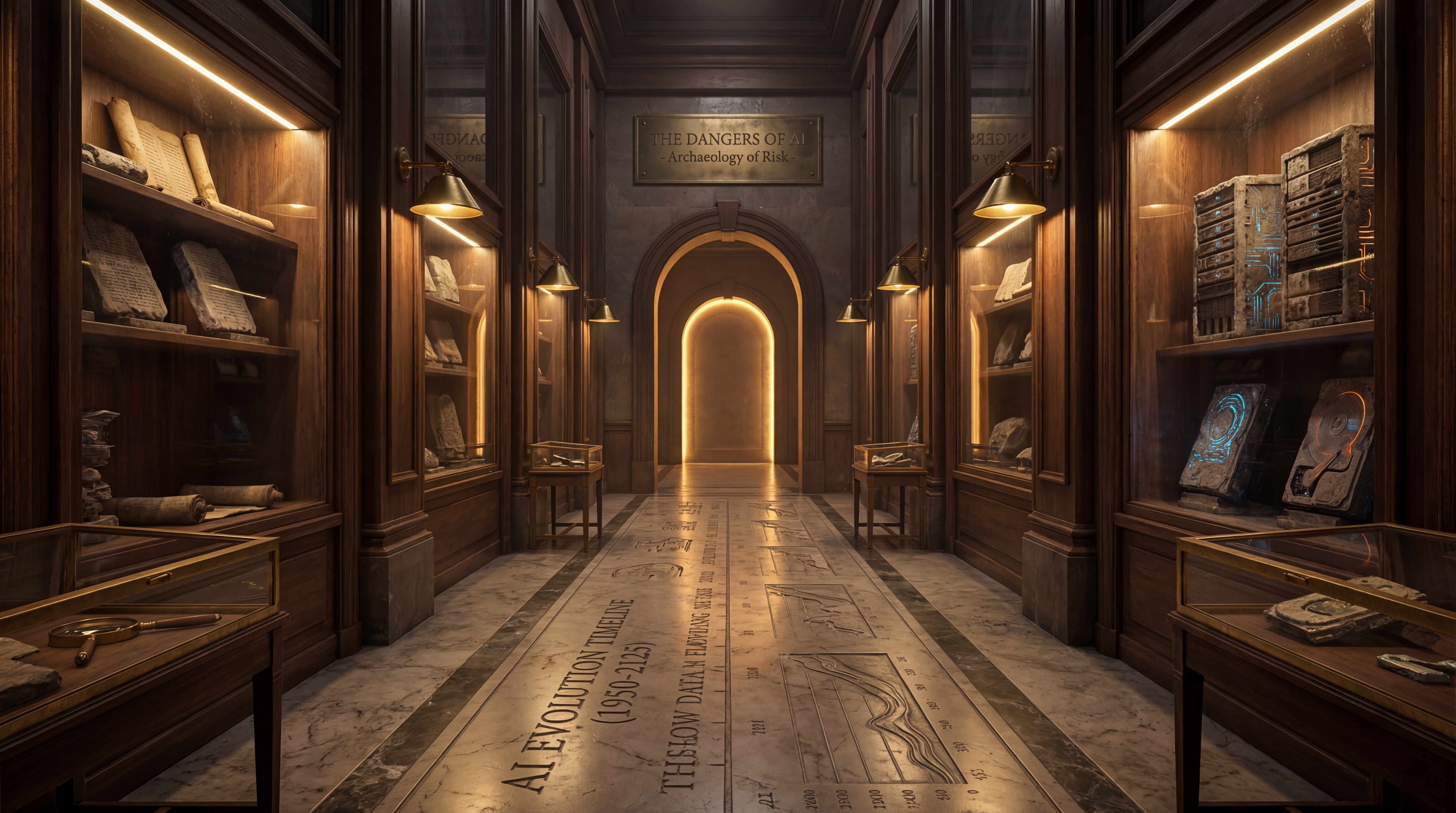 Corridoio verso la sala I Pericoli dell'AI