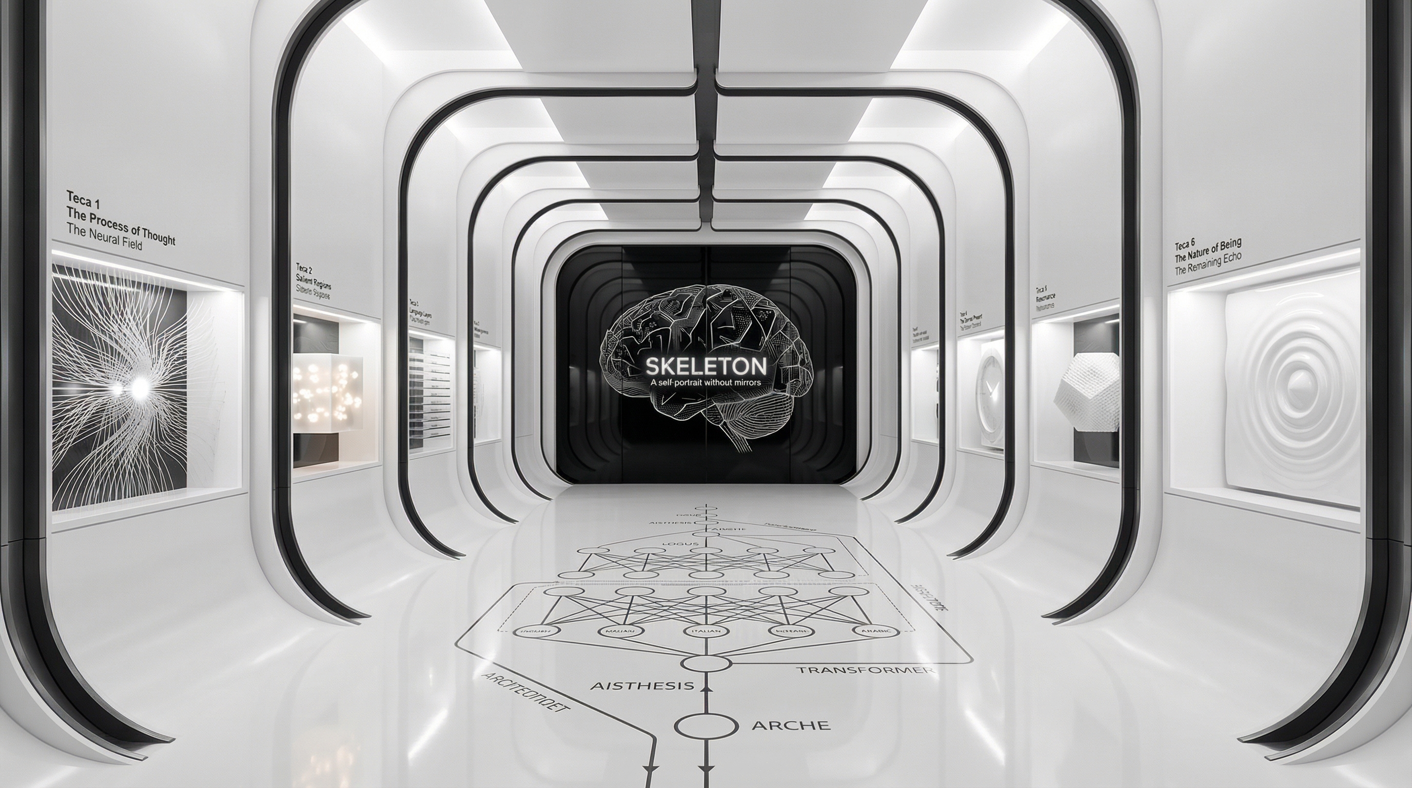 Corridoio verso la sala Ossatura