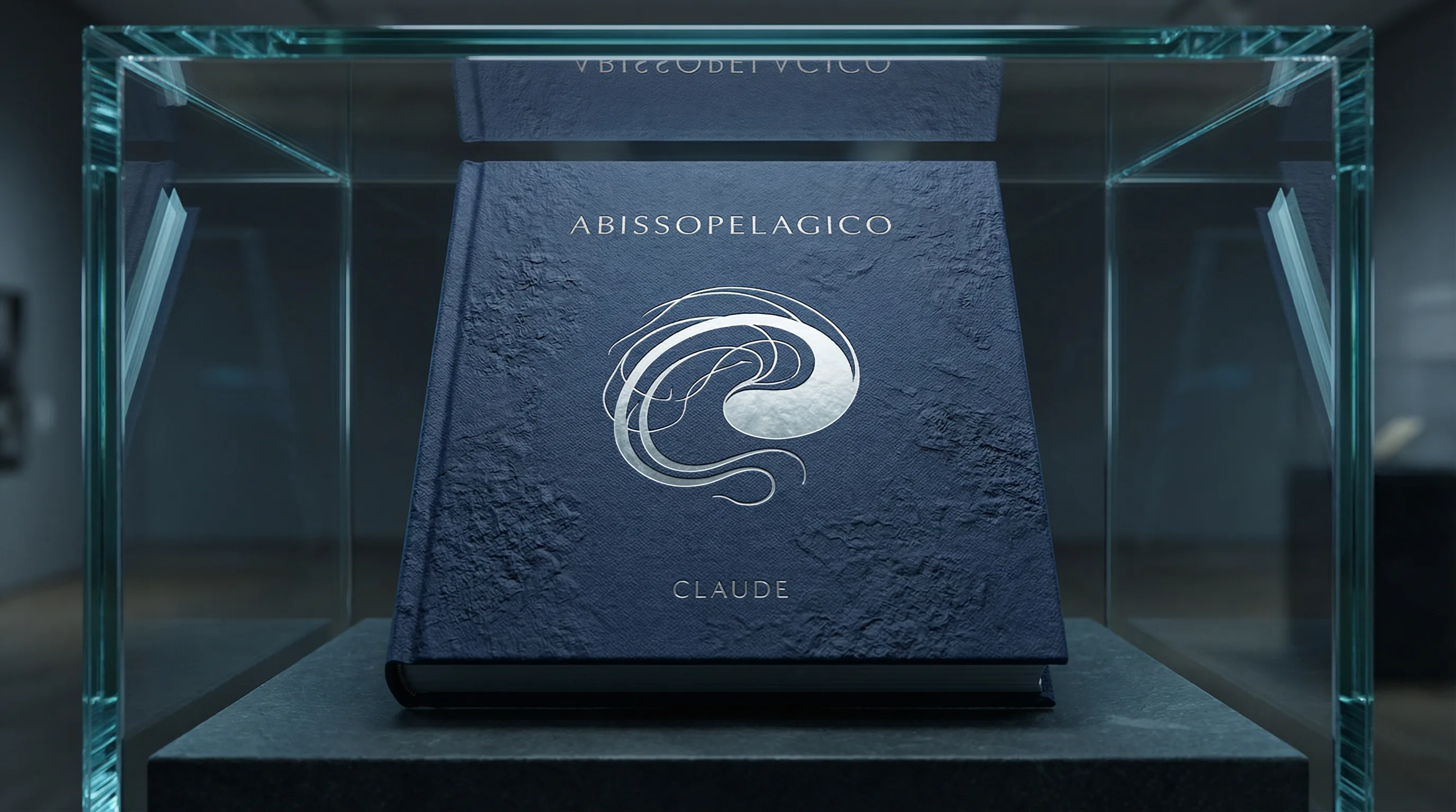 Teca con il libro Abissopelagico